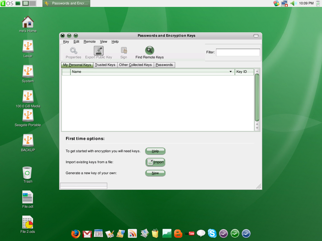 gOS 3.1 Password Utility